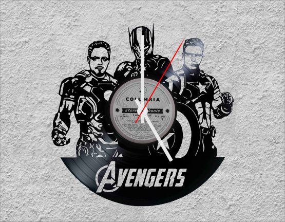 Avengers LP Vinyl Clock