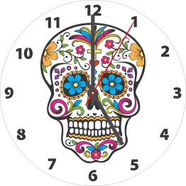 Skull CD Clock
