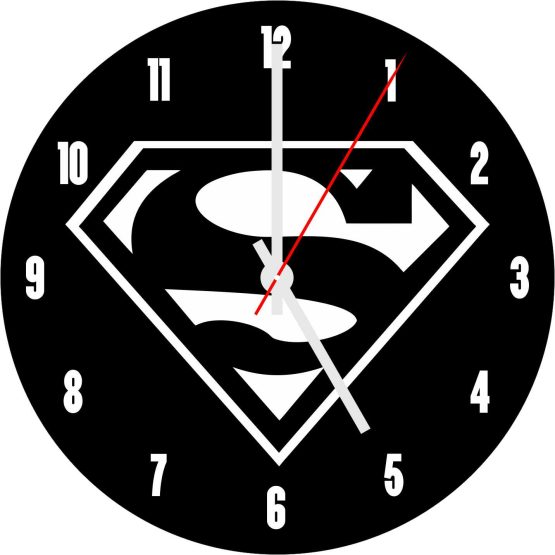 Superman CD Clock